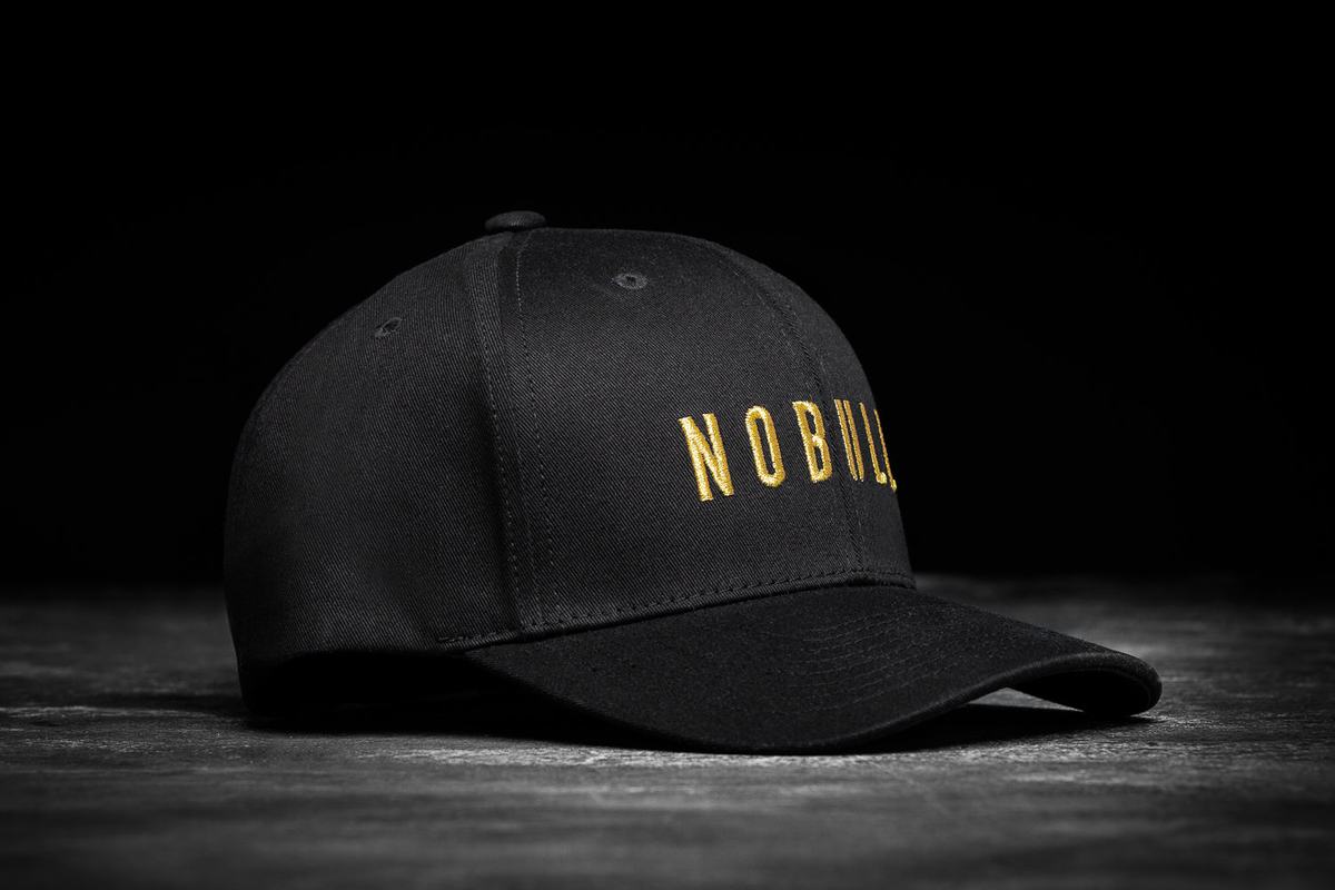 Nobull Classic Pride Men's Hats Black Gold | Australia (FZ4276)